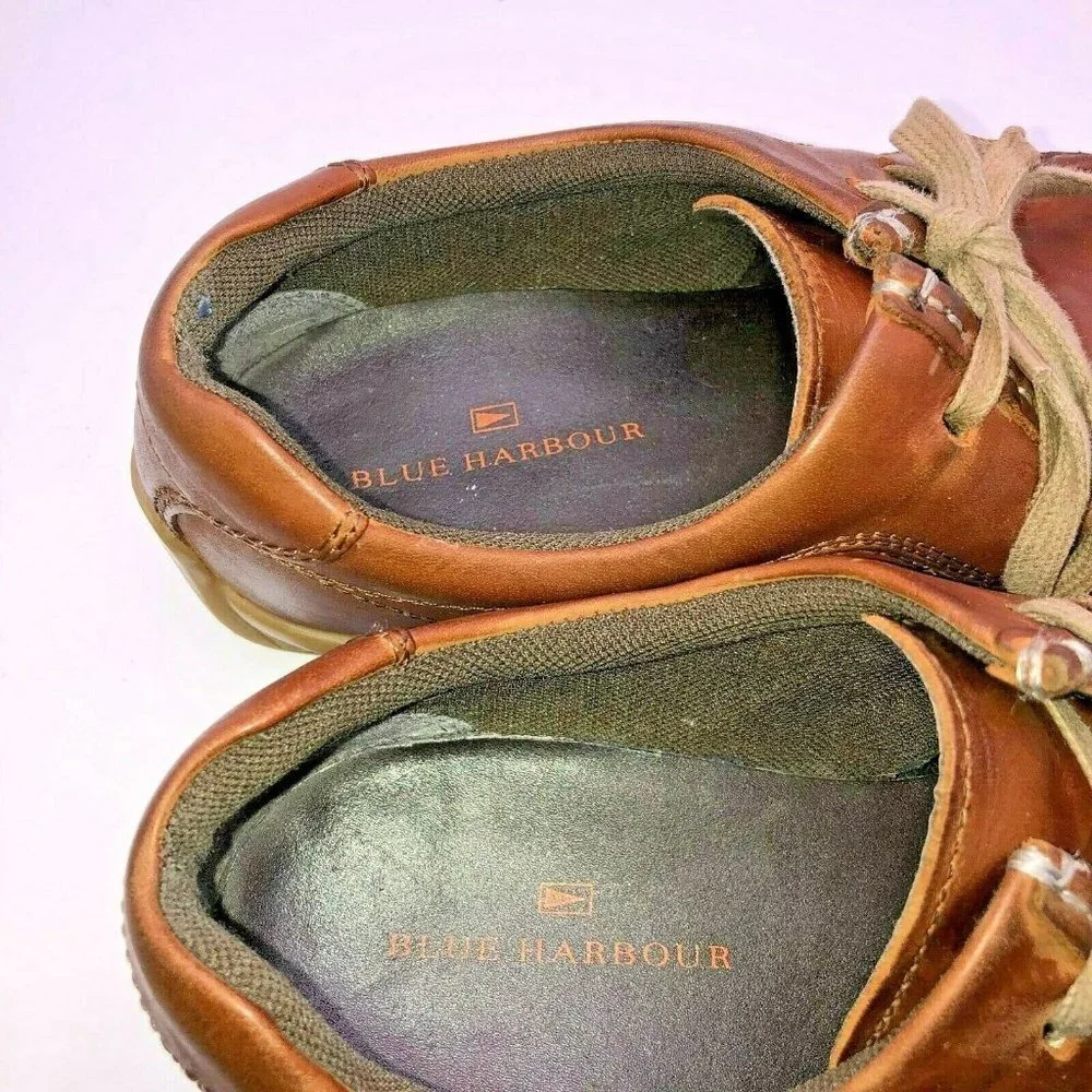 Marks and Spencer Blue Harbour Men's Size 8 ? Brown Leather Lace Up Shoes